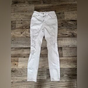 White Distressed Women Jeans